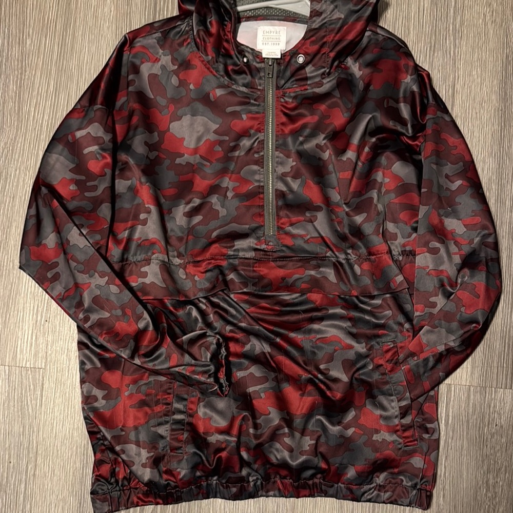 Mens Camouflage Jacket - Red & Black